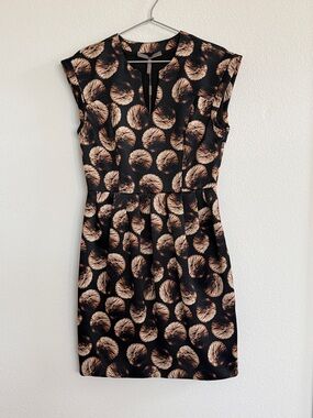 Halston Heritage Cap-Sleeve Sheath Dress